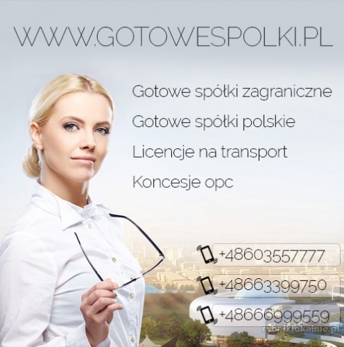 Gotowa Spółka z o.o. z VAT EU Łotewska, Słowackie, Czeskie, w Anglii