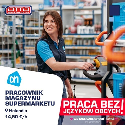 Praca w magazynie supermarketu Albert Heijn 14,50€/h - NL! !