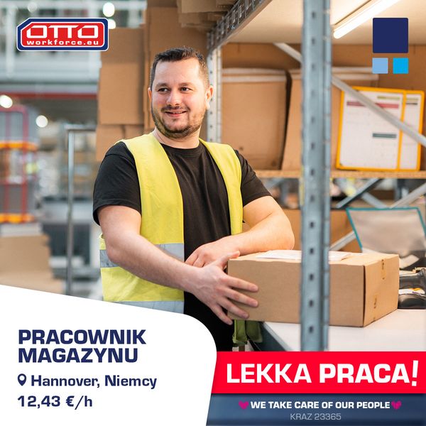 Niemcy. Pracownik magazynu. Nawet 12,43 €/h