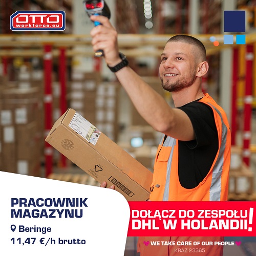 Holandia. Praca w międzynarodowej firmy logistycznej!