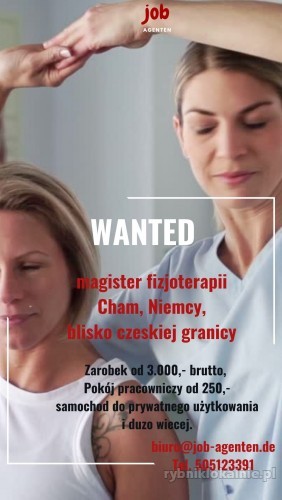 Magister fizjoterapii oferta pracy Niemcy blisko czeskiej granicy