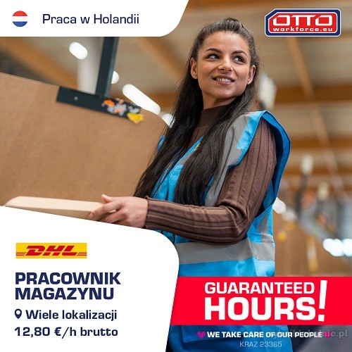 Pracowni_k/czka magazynu DHL guaranteed hours!