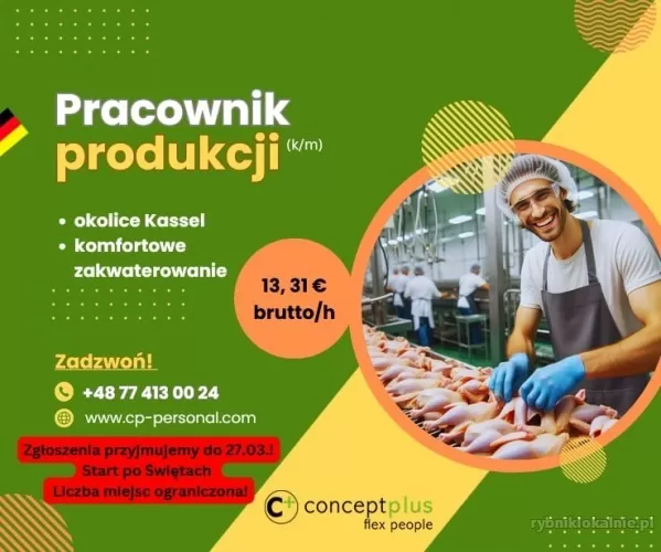 Pakowacz/Pracownik produkcji  okolice Kassel - praca po świetach!