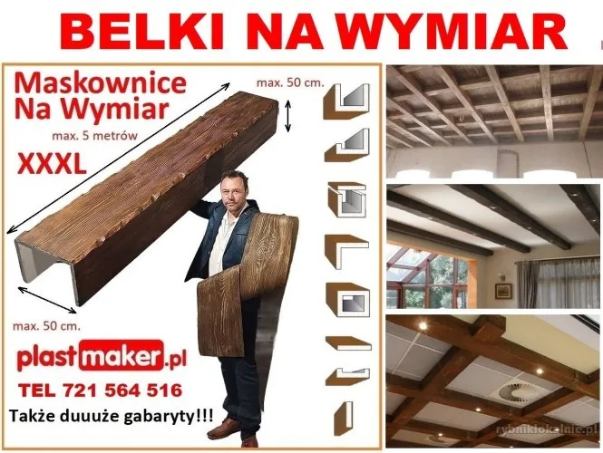 belki_rustykalne_sufitowe__Imitacja_drewna_na_wymiar__Maskownice_dekorcyjne_styropianowe__Dekor_Front_drewnopodobne_profile_plastmaker_ceiling.webp