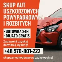 Skup aut uszkodzonych Rybnik /Śląskie, auto rozbite skup
